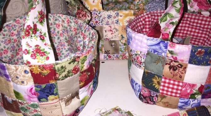 Scrap Fabric Baskets