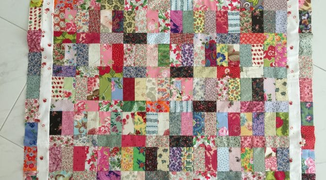Floral Coins Quilt Antique Style susies-scraps.com