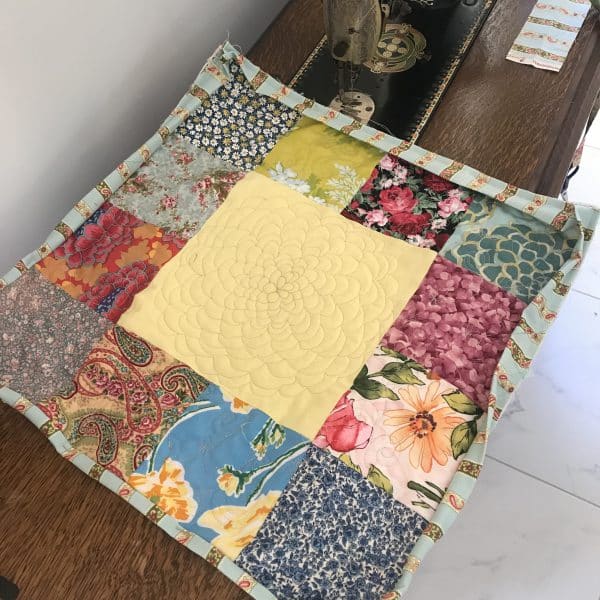 Tea Time For Alice Mini Quilt susies-scraps.com