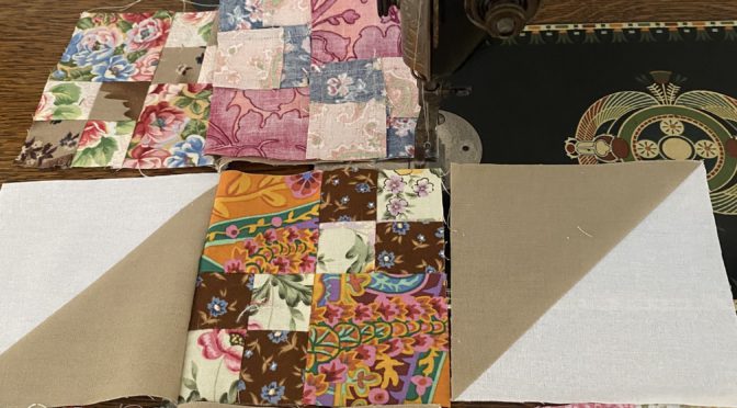 New Scrappy Double Four In Nine Patch Jacobs Ladder Quilt Block Variation susies—scraps.com