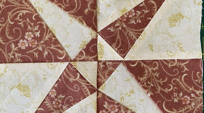 Crossed Canoes Block Antique Inspired Made Easy susies-scraps.com