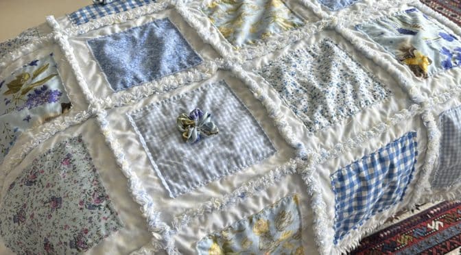 Rag Time Blues Shadow Quilt and Tutorial susies-scraps.com