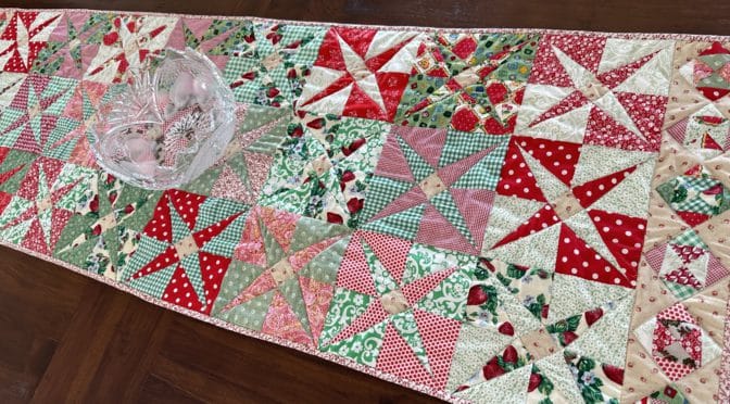 Diamond Stars Christmas Table Runner susie’s-scraps.com