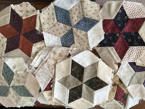 Six Pointed Hexagon Stars Antique Inspired Part 2 susies-scraps.com