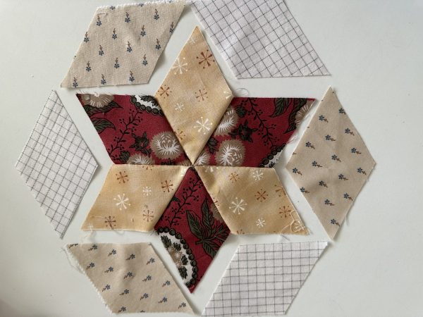 Six Pointed Hexagon Stars Antique Inspired Part 2 susies-scraps.com
