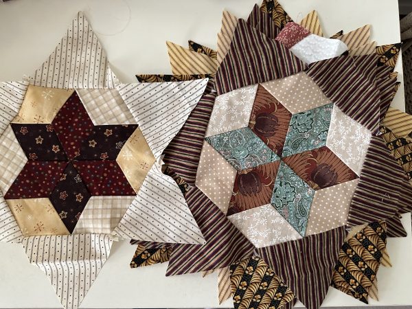 Star Points for Hexagon Stars Antique Inspired - Part 3 Star in a Star Susies-scraps.com