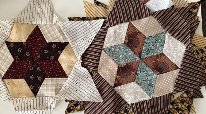 Star Points for Hexagon Stars Antique Inspired - Part 3 Star in a Star Susies-scraps.com