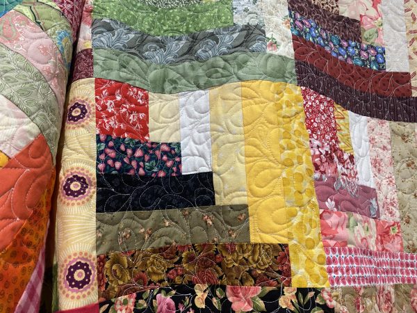 Free Motion Quilting Feather Continuum susies-scraps.com