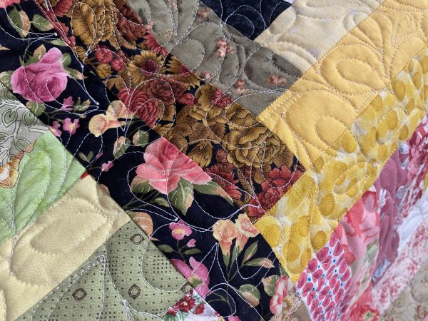 Free Motion Quilting Feather Continuum susies-scraps.com