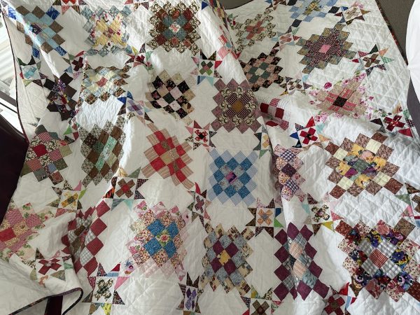 Great Granny Stars Hand Quilting Finish susies-scraps.com