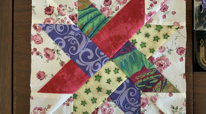 Woven Star Quilt Block Made Easy susies-scraps.com
