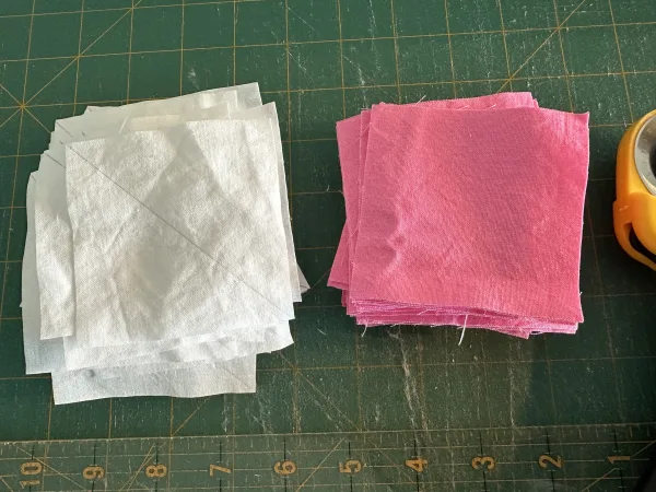 Pink Streak of Lightening Baskets Quilt and Pattern - Antique Inspired - Part 3 susies-scraps.com