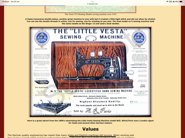 Vestazinha Little Vesta Saxonia Sewing Machine Circa 1940 susies-scraps.com Vestazinha Little Vesta Saxonia Sewing Machine Circa 1940 susies-scraps.com