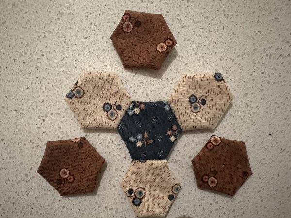 Hexagon Flowers Antique Inspired susies-scraps.com