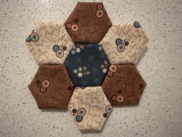 Hexagon Flowers Antique Inspired susies-scraps.com