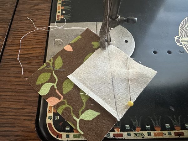 Woven Pine Tree Quilt Block susies-scraps.com