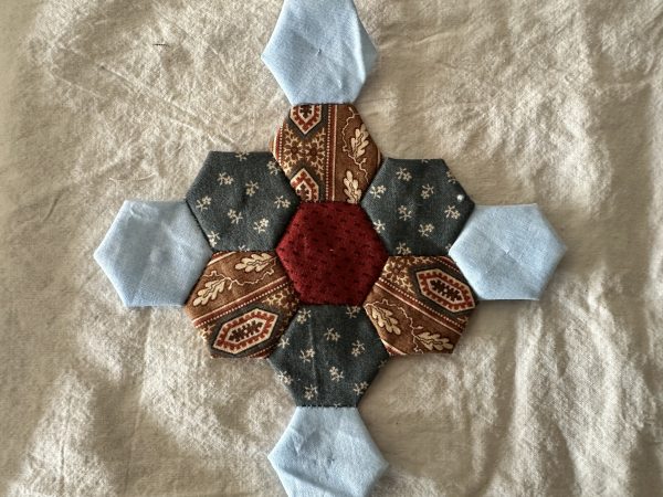 Hexagon Flowers Second Round susies-scraps.com