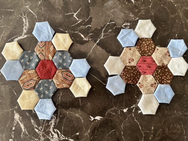 Hexagon Flowers Second Round susies-scraps.com