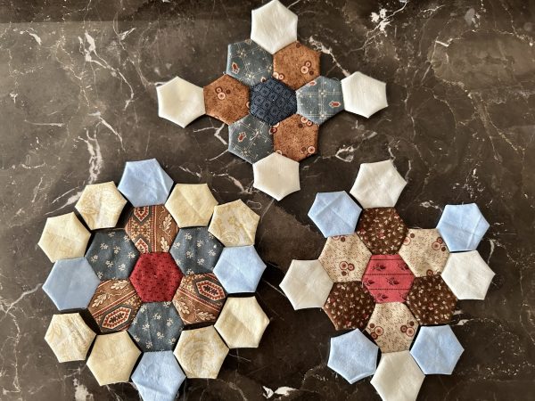 Hexagon Flowers Second Round susies-scraps.com
