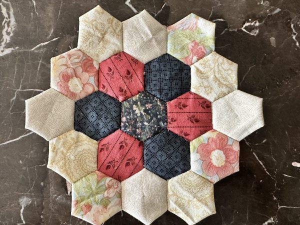Hexagon Flowers Second Round susies-scraps.com
