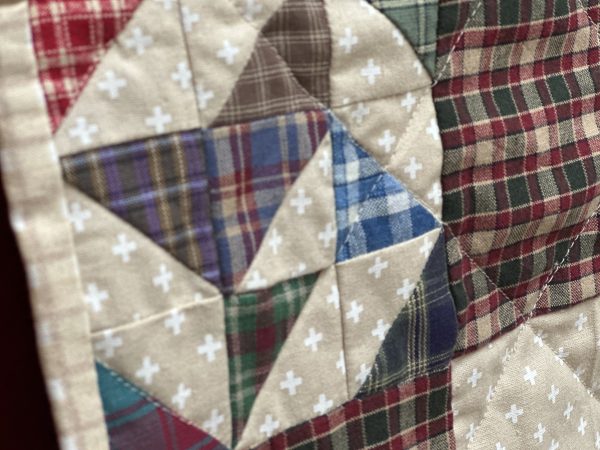 Walking it Through Plaid Lozenges Quilt susies-scraps.com